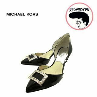 マイケルコース(Michael Kors)の【中古】ほぼ未使用　MICHAEL KORS  マイケルコース　パンプス 　レディース　靴　ブラック(ハイヒール/パンプス)