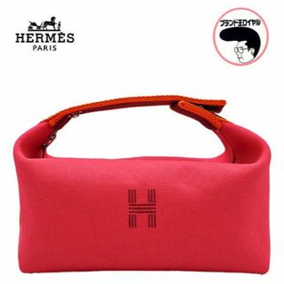 エルメス(Hermes)のHERMES エルメス ブリッド ア ブラックPM ポーチ ハンドバック ハイビスカス Hibiscus　ピンク キャンバス 未使用品(ポーチ)