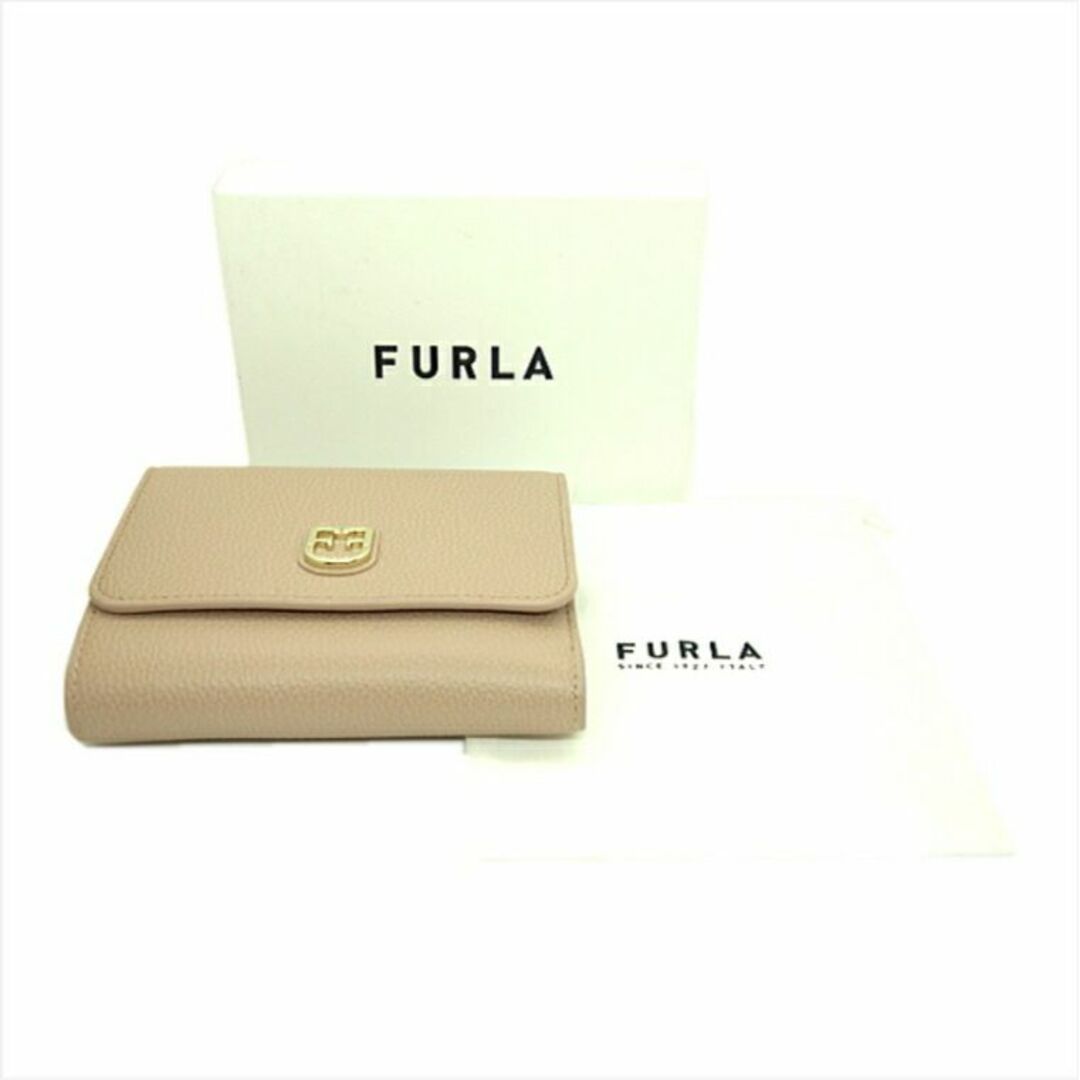 Furla - 【中古】未使用品 FURLA フルラ 三つ折り財布 ピンクベージュ ...