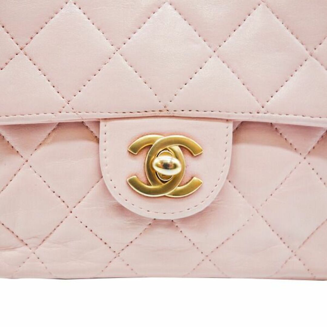 CHANEL(シャネル)のCHANEL シャネル ミニマトラッセ チェーンショルダーバッグ ピンク ゴールドチェーン【中古】 レディースのバッグ(ショルダーバッグ)の商品写真