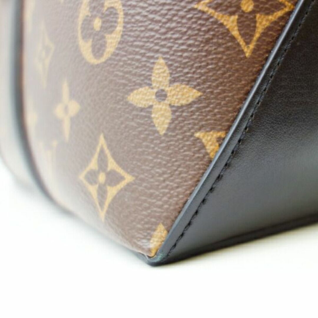 LOUIS VUITTON(ルイヴィトン)の【中古】LOUIS VUITTON  ルイヴィトン モノグラム・マカサー M45734 ウイークエンド トートPM ブラックレザー 2wayショルダー　トートバッグ レディースのバッグ(トートバッグ)の商品写真