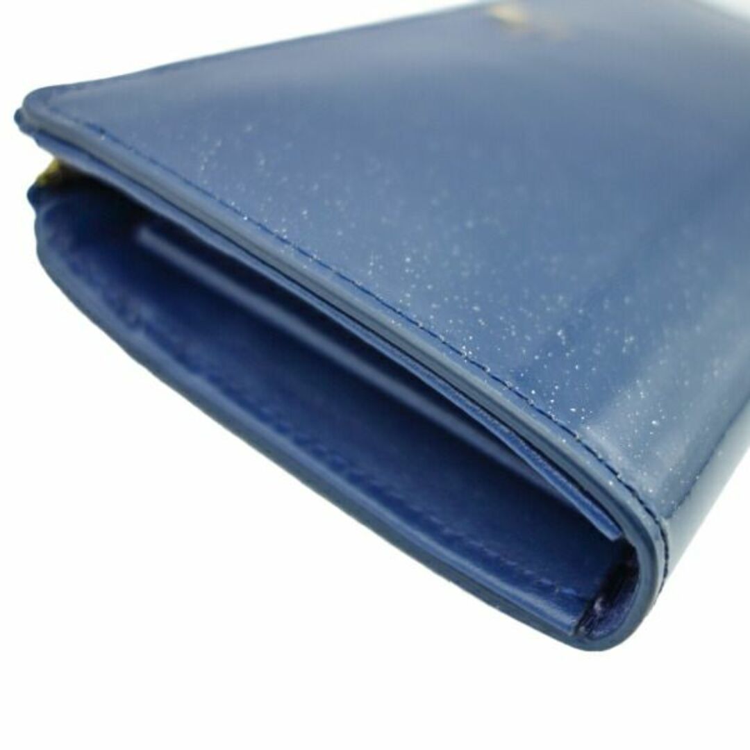 LANVIN(ランバン)の【中古】未使用品 ランバン LANVIN 長財布 en Bleu オンブルー エナメル L字ファスナー ブルー レディースのファッション小物(財布)の商品写真