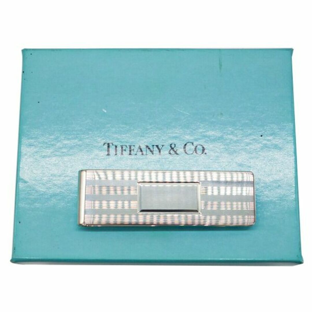 Tiffany & Co.(ティファニー)の【中古】TIFFANY ティファニー マネークリップ エンジンターン SV925 メンズ シルバー メンズのファッション小物(マネークリップ)の商品写真