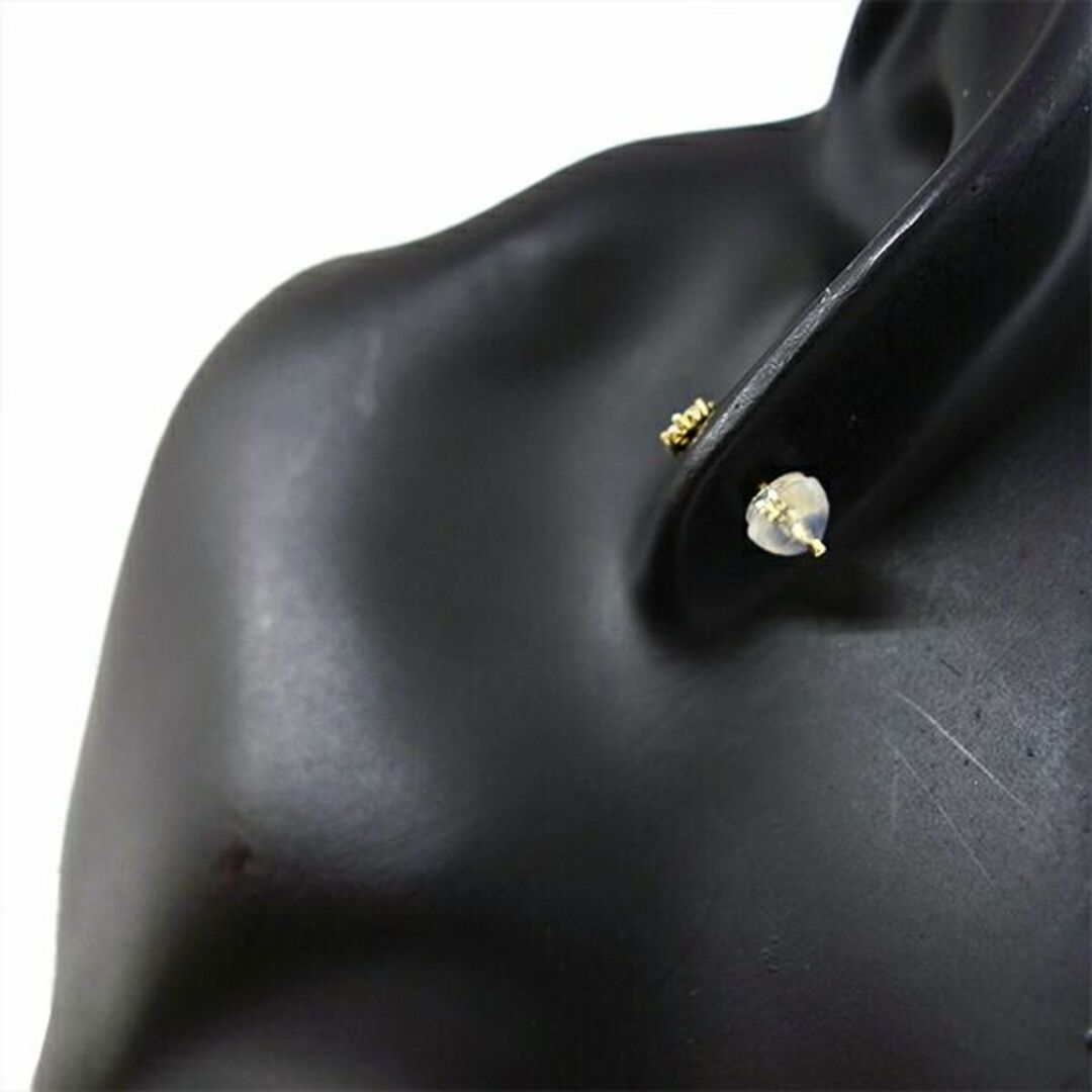ダイヤモンドピアス K18YG イエローゴールド ピアス ダイヤ 0.1ct×2 丸 7