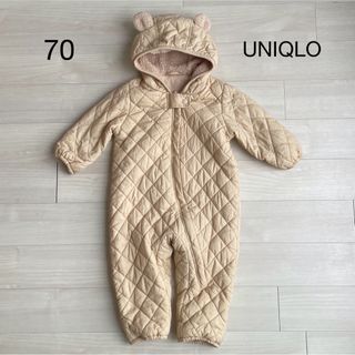 ユニクロ(UNIQLO)の70 ユニクロ ウォームパデットオールインワン カバーオール ジャンプスーツ(ジャケット/コート)