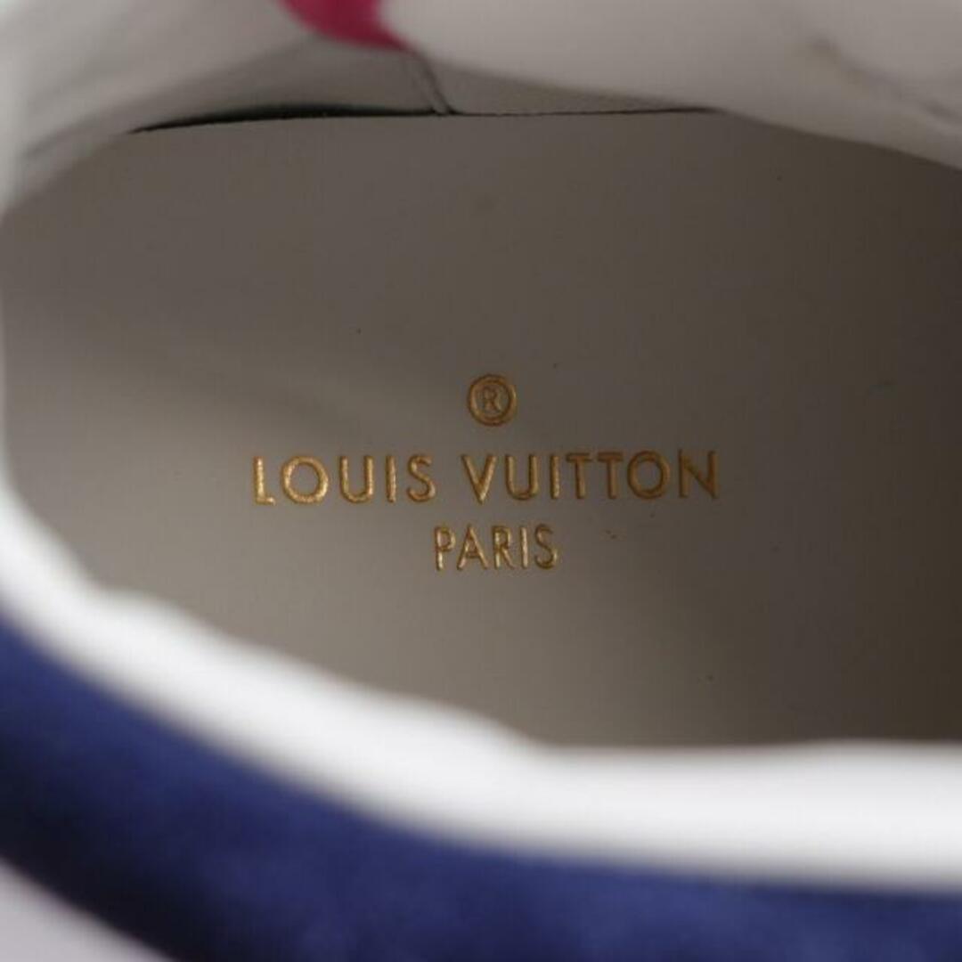 LOUIS VUITTON(ルイヴィトン)のBOOMBOX ハイカットスニーカー レザー スエード ホワイト ブルー ピンク レディースの靴/シューズ(スニーカー)の商品写真