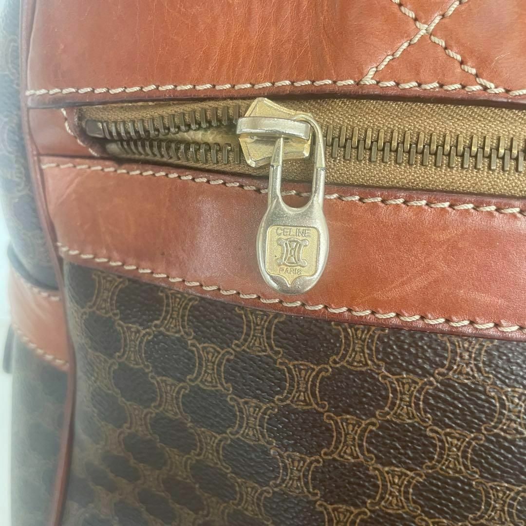 CELINE セリーヌ マカダム ボストンバッグ ブラウン レディース ブランド CELINE セリーヌ マカダム ボストンバッグ ブラウン レディース ブランド
