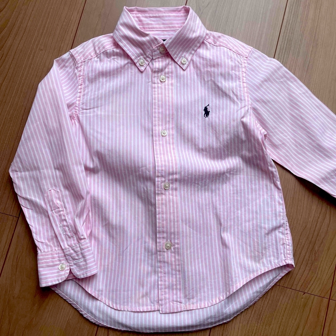 Ralph Lauren(ラルフローレン)のストライプシャツ キッズ/ベビー/マタニティのキッズ服男の子用(90cm~)(ブラウス)の商品写真