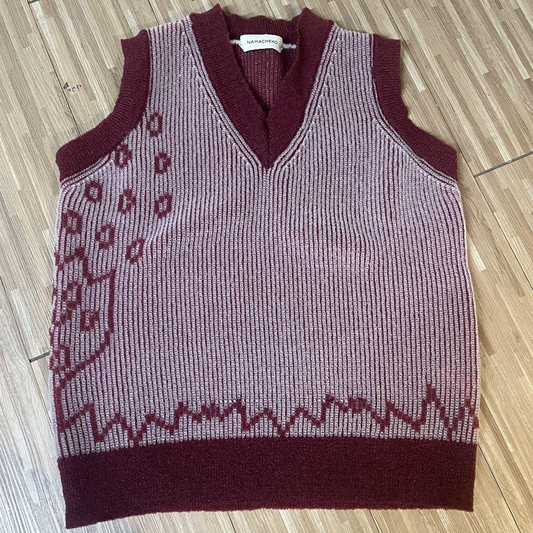 namacheko ナマチェコ 21ss ニットベストの通販 by Chanko-san's shop
