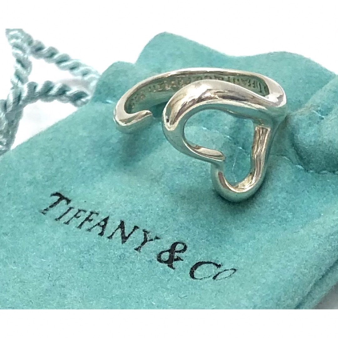 ハートリングTIFFANY ティファニー エルサ・ペレッティ オープンハート リング 18k