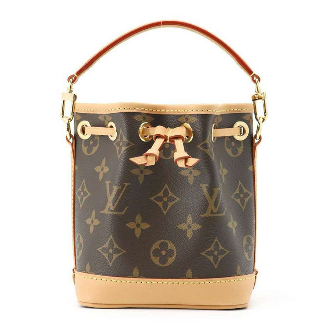 ルイヴィトン ハンドバッグ モノグラム ナノ・ノエ M81266 LOUIS VUITTON ブラウン 2wayショルダーバッグバッグ