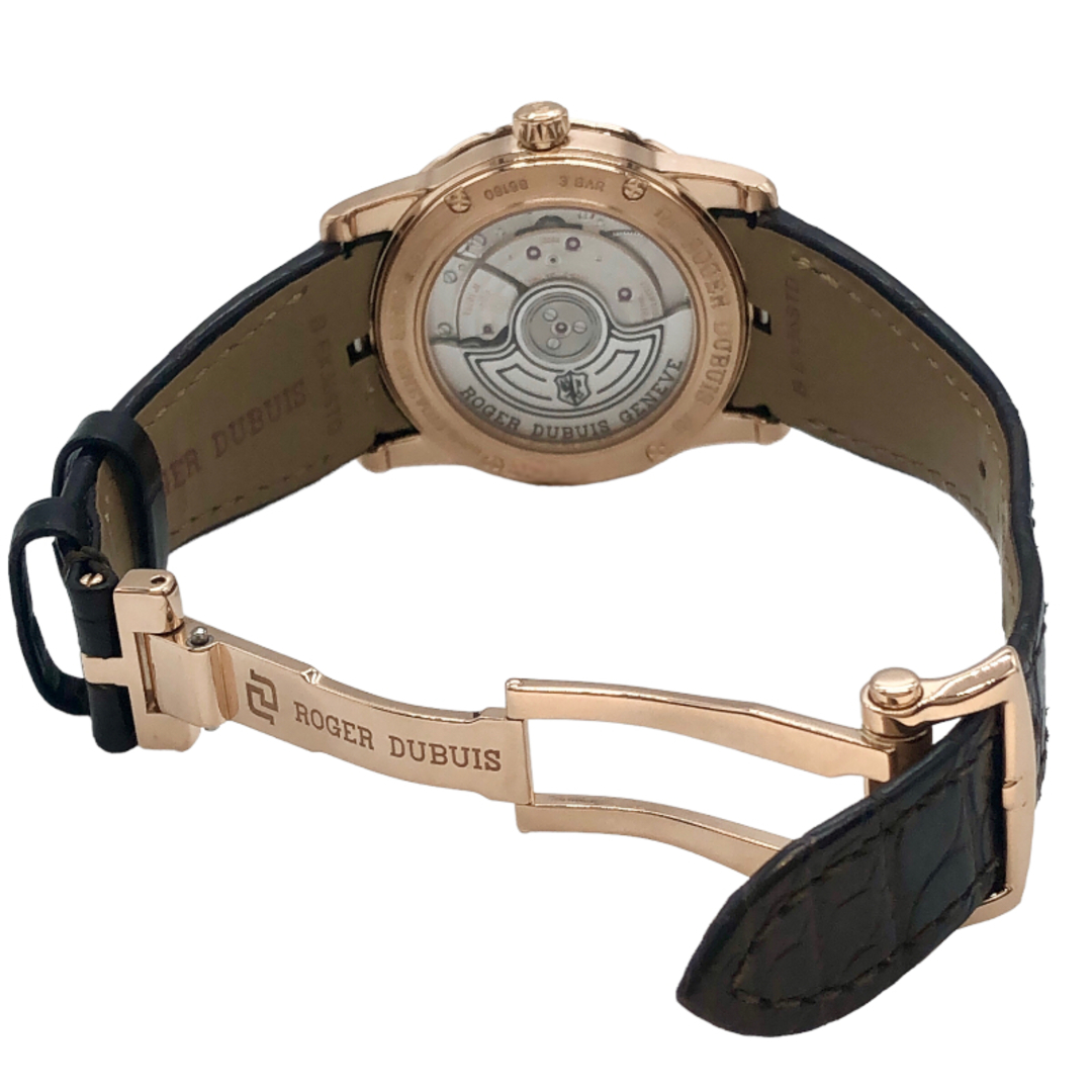 ROGER DUBUIS(ロジェデュブイ)の　ロジェ・デュブイ ROGER DUBUIS エクスカリバー36 DBEX0461 シルバー文字盤 PG/レザーストラップ 自動巻き メンズ 腕時計 メンズの時計(その他)の商品写真