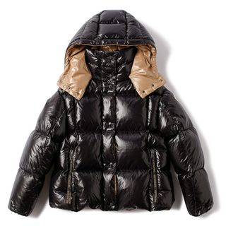 モンクレール(MONCLER)のモンクレール MONCLER ダウン レディース ショート Parana バイカラー ダウンジャケット フーデッドジャケット 2023年秋冬新作 0931A00103 68950 999(ダウンジャケット)