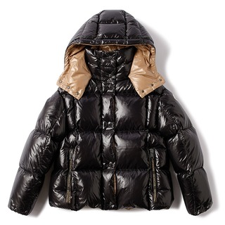 モンクレール(MONCLER)のモンクレール MONCLER ダウン レディース ショート Parana バイカラー ダウンジャケット フーデッドジャケット 2023年秋冬新作 0931A00103 68950 999(ダウンジャケット)