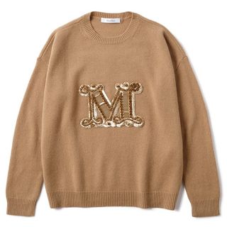 Max Mara デザインニット　セーター  イタリア製 カシミヤ混合