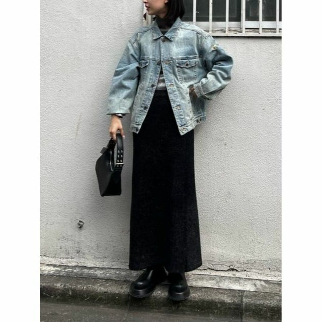 moussy - MOUSSY♡OVERSIZED DAMAGE DENIM JKの通販 by CREA's shop