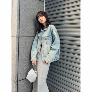 moussy - MOUSSY♡OVERSIZED DAMAGE DENIM JKの通販 by CREA's shop