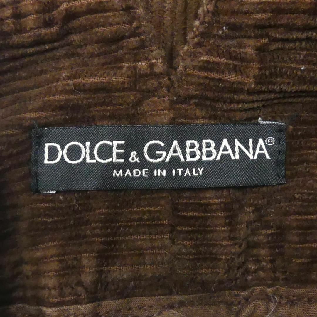 DOLCE&GABBANA(ドルチェアンドガッバーナ)のイタリア製 ドルチェアンドガッバーナ 46 コーデュロイパンツ 茶 TY2640 メンズのパンツ(ワークパンツ/カーゴパンツ)の商品写真