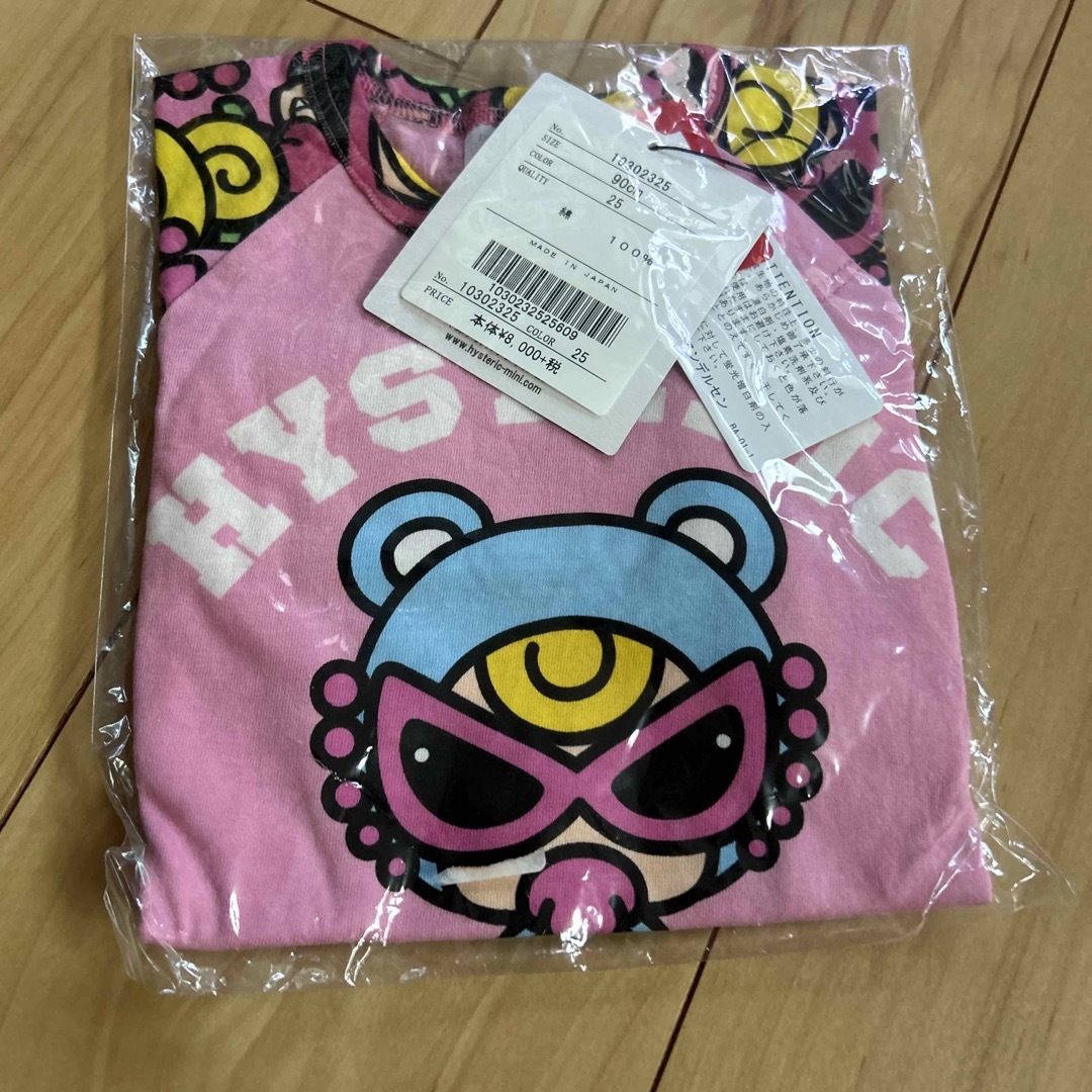 HYSTERIC MINI(ヒステリックミニ)のヒステリックミニ　ラグラン　ロンT 長袖 キッズ/ベビー/マタニティのキッズ服女の子用(90cm~)(Tシャツ/カットソー)の商品写真