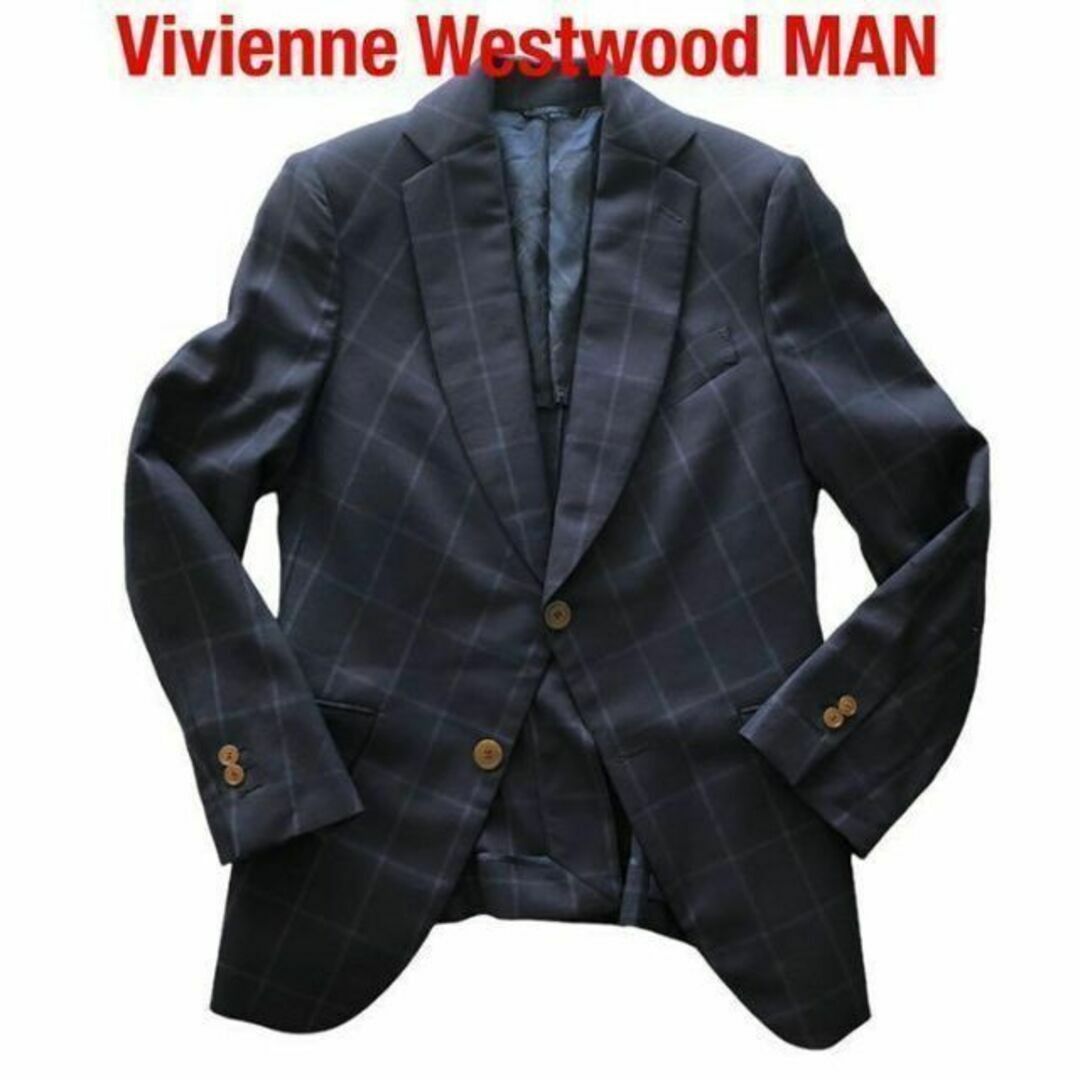 VivienneWestwoodヴィヴィアン チェック柄テーラードジャケット-