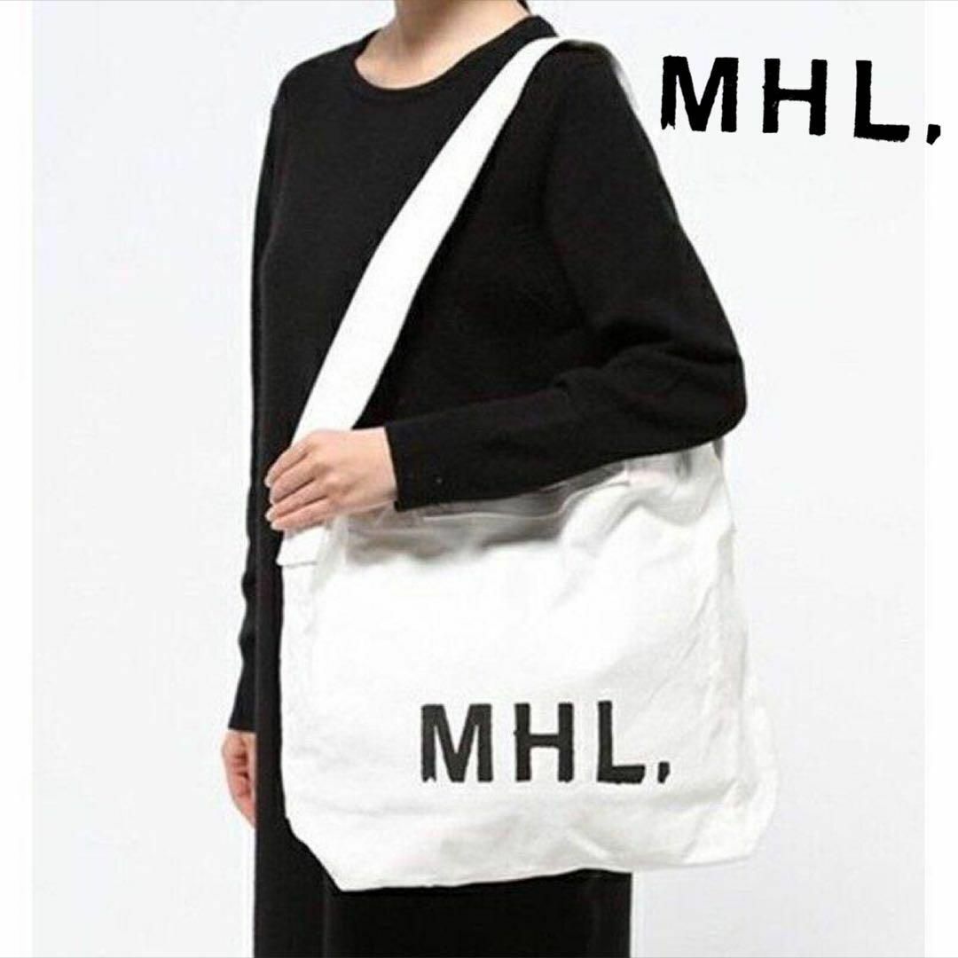 【送料無料】MHL. HEAVY COTTON CANVAS ショルダーバッグ