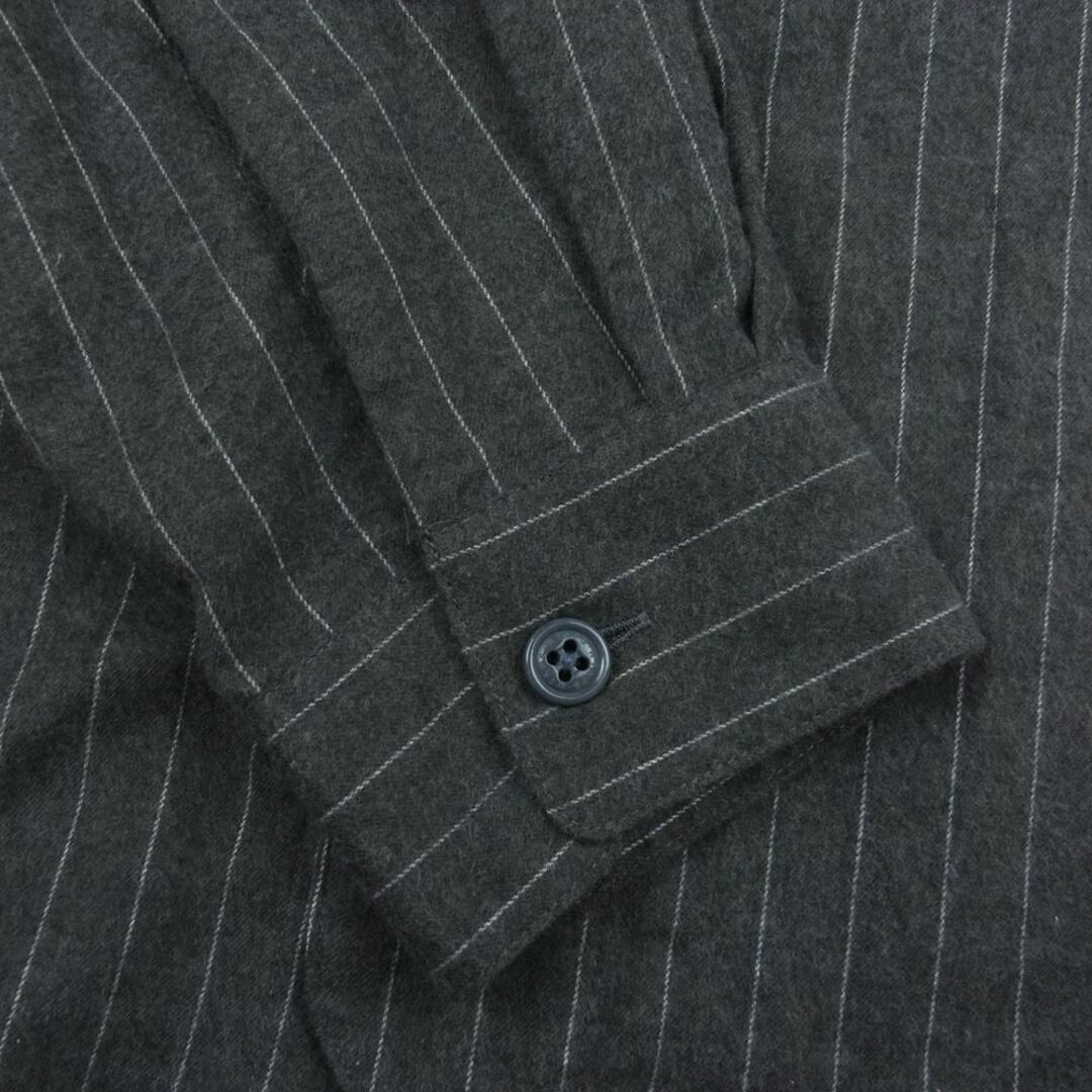 LEAGUE LS COTTON. FLANNEL. STRIPE GRAY L