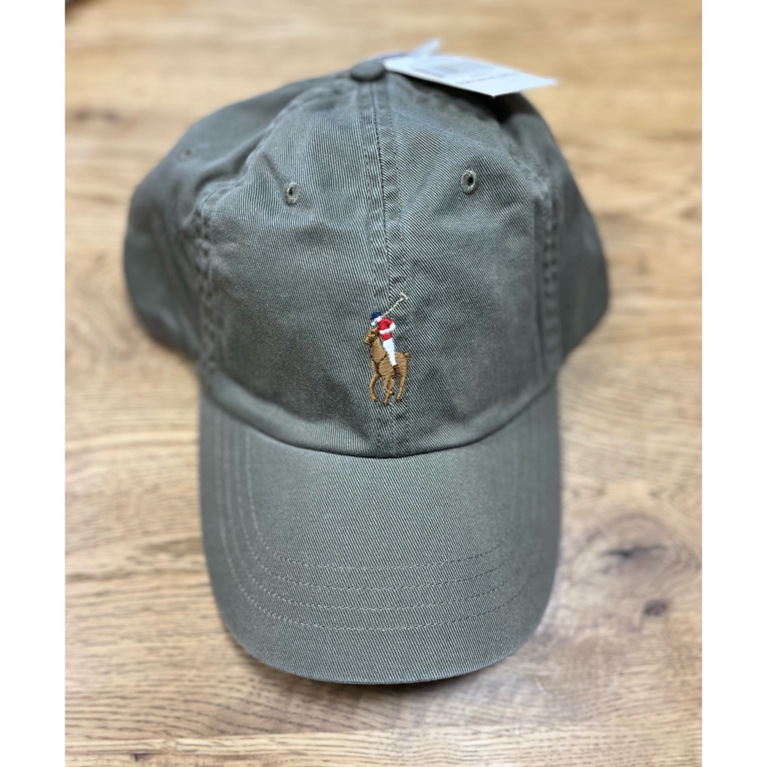 POLO RALPH LAUREN(ポロラルフローレン)のPOLO ラルフローレン　キャップ　カーキ　米国購入　新品 メンズの帽子(キャップ)の商品写真