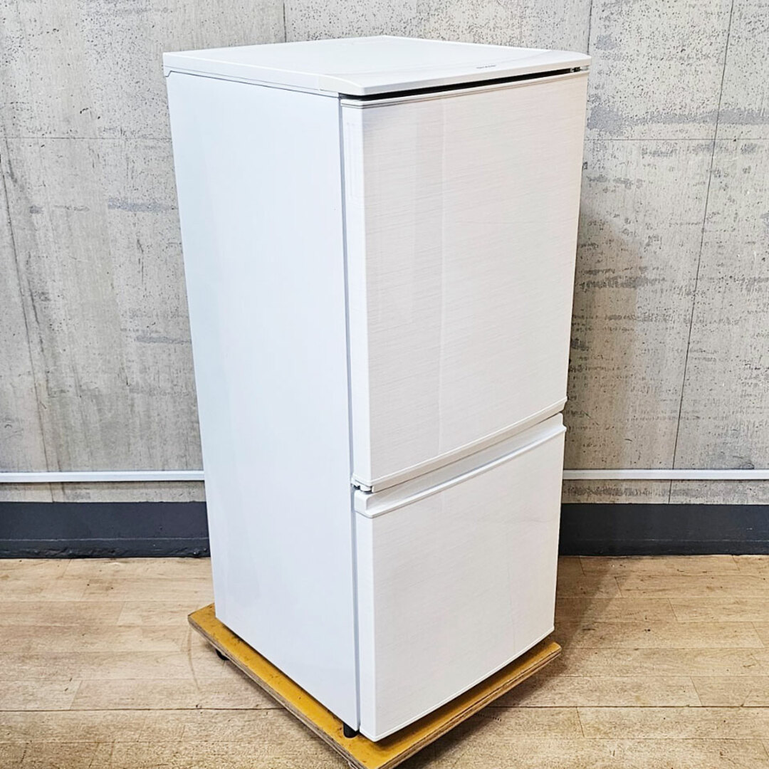 【関東送料無料】2017年製 シャープ 2ドア冷蔵庫 SJ-D14C-W/137L/つけかえどっちもドア/C1862
