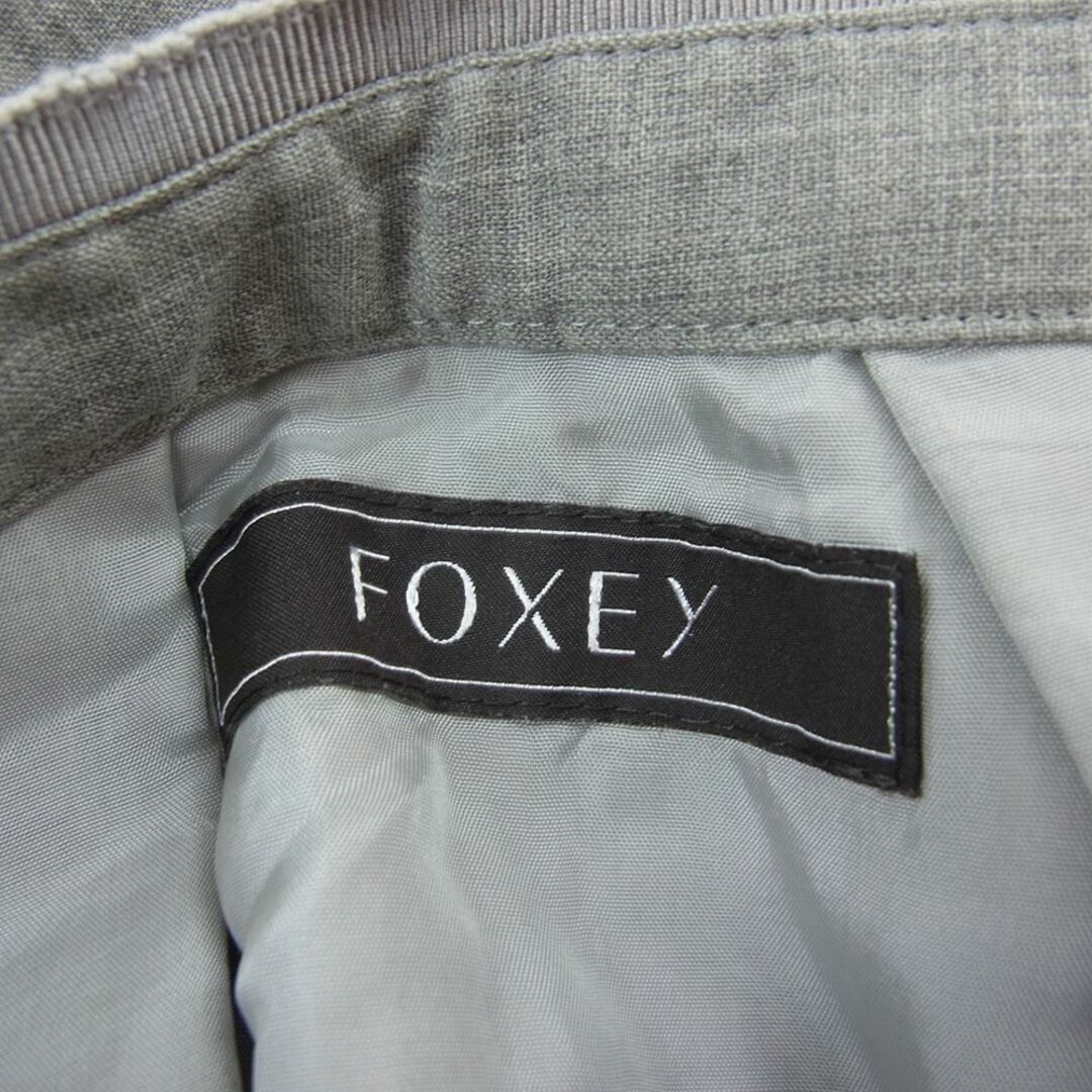FOXEY(フォクシー)のFOXEY フォクシー 34203-SSFY26T ウールブレンド ベルフラワー スカート ソフィーグレー グレー系 38【中古】 レディースのスカート(その他)の商品写真