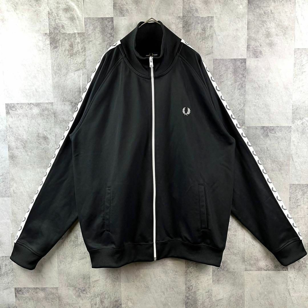 FRED PERRY フレッドペリー トラックジャケット ジャージ XL 黒