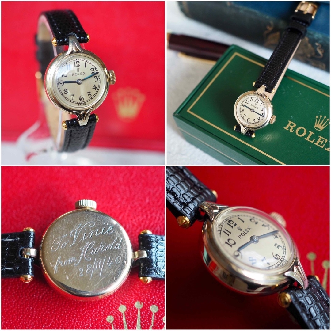 ROLEX(ロレックス)のOH済・希少✴︎ROLEX ロレックス 1940年代 アンティーク時計✴︎オメガ レディースのファッション小物(腕時計)の商品写真