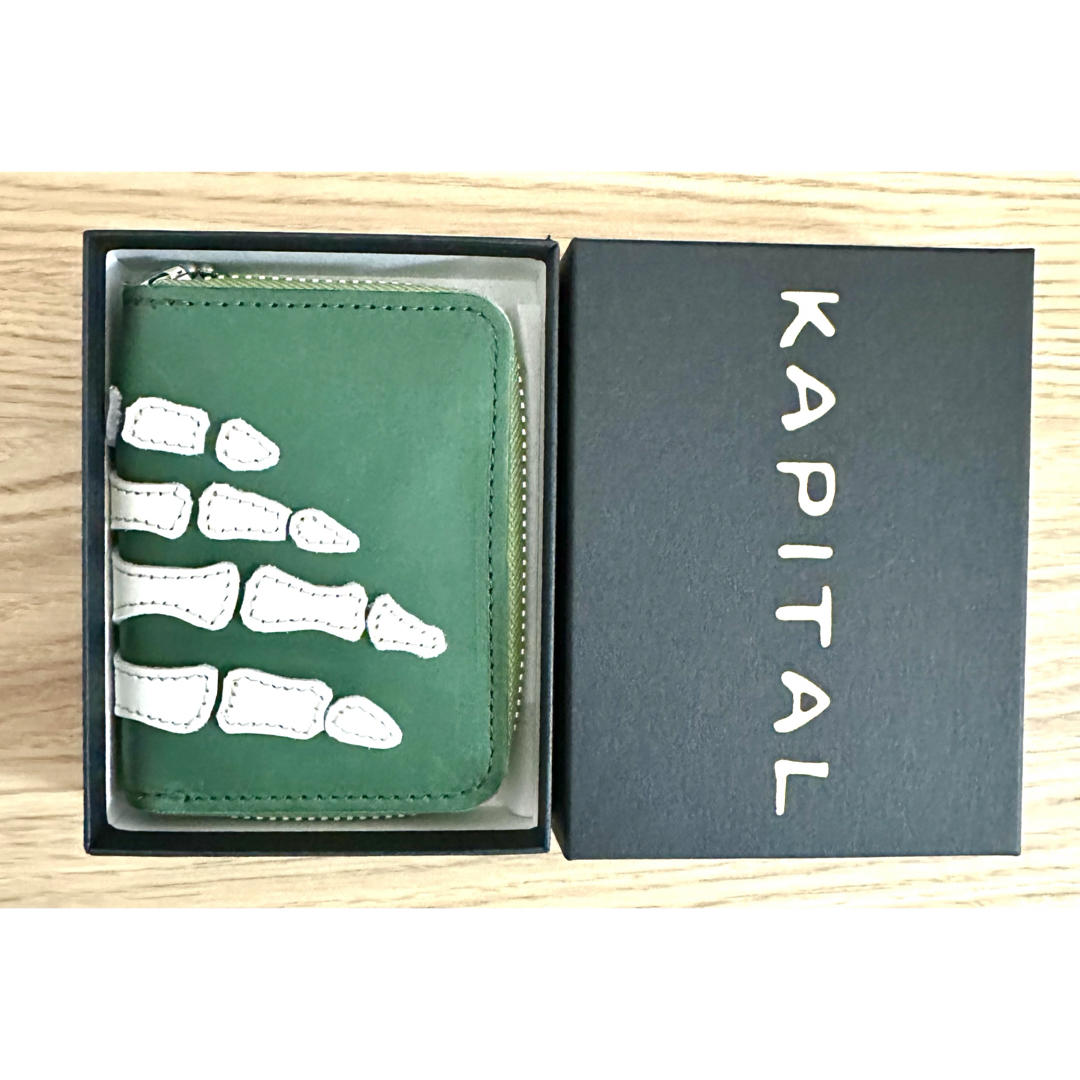 KAPITAL(キャピタル)のKAPITAL THUMBS UP BONE HAND ZIP ミニウォレット メンズのファッション小物(折り財布)の商品写真