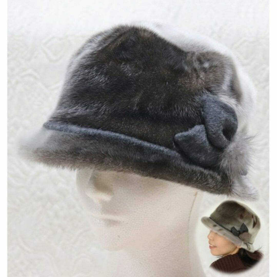 69,300円新品【アトリエ どら猫】毛皮アザラシファー高級ハット M(56㎝)