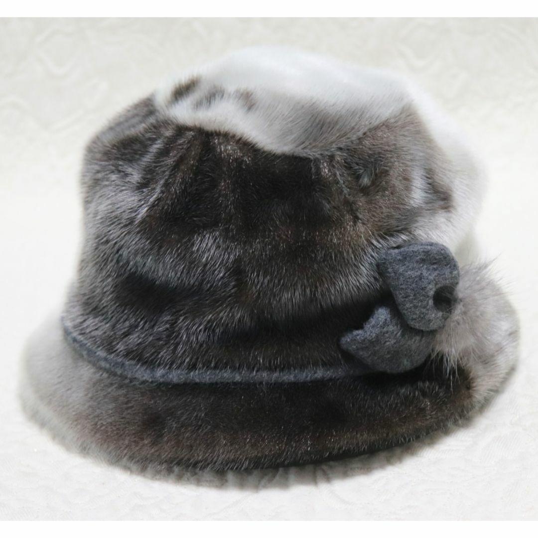 69,300円新品【アトリエ どら猫】毛皮アザラシファー高級ハット M(56㎝)