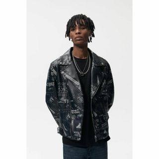 ZARA ダブルライダース フェイクレザー ザラ - ライダースジャケット