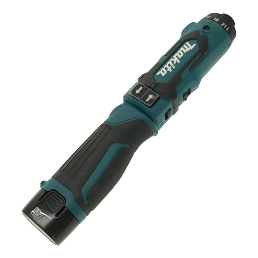 Makita(マキタ)の☆未使用品☆makita マキタ 7.2V 充電式ペンドライバドリル DF012DSHX 青/ブルー バッテリー2個(1.5Ah) 充電器 ケース付 80295 自動車/バイクのバイク(工具)の商品写真