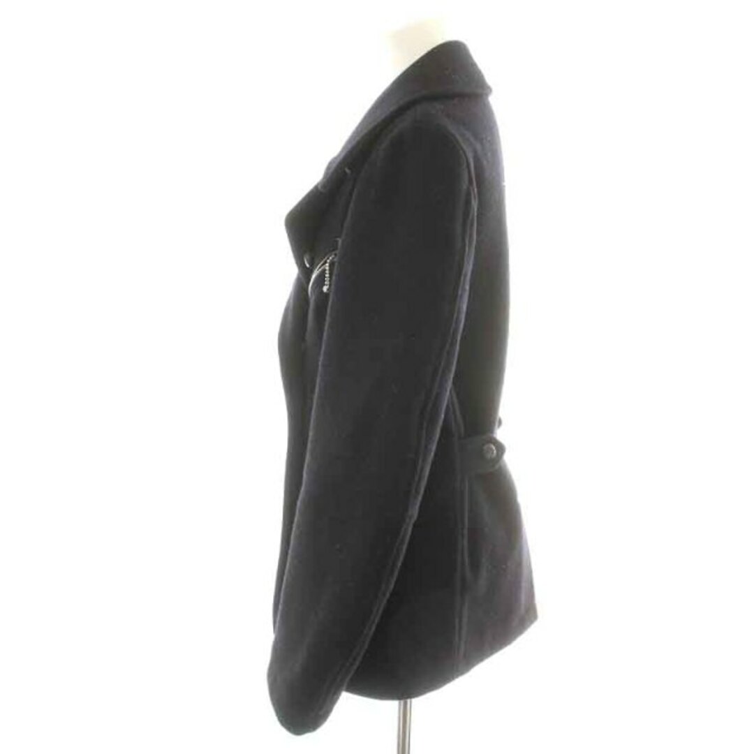 marka(マーカ)のマーカ Pコート ピーコート 中綿 ショート ダブル ウール 1 S 黒 レディースのジャケット/アウター(ピーコート)の商品写真