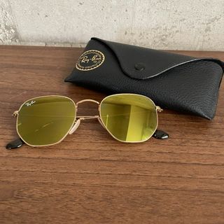 レイバン(Ray-Ban)の美品 Rayban レイバン サングラス ヘキサゴン イエローフラッシュ(サングラス/メガネ)