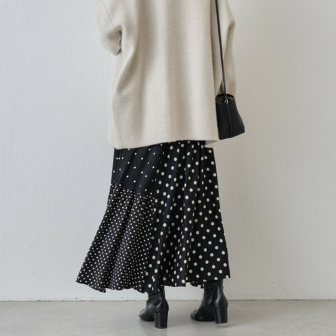 BEARDSLEY - 新品 タグ付き ビアズリー ドットパッチワークロング