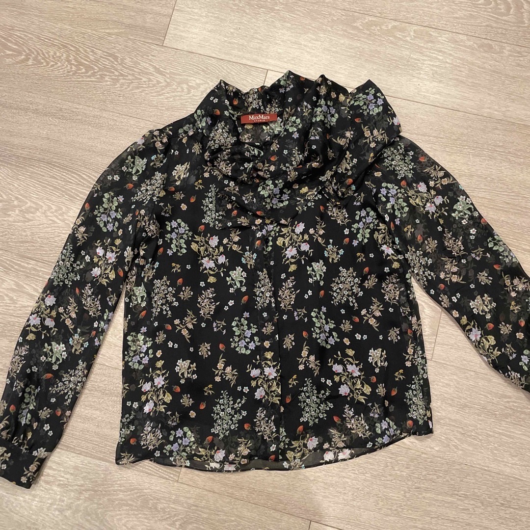 Max Mara - MAXMara Studio ボウタイシルクシフォンブラウスの通販 by