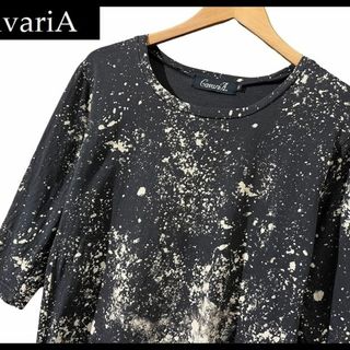 キャバリア(CavariA)のG② キャバリア 総柄 スプラッシュ ペンキ ペイント 変形 Tシャツ M(Tシャツ/カットソー(半袖/袖なし))