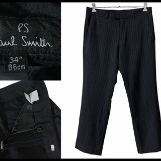 ポールスミス(Paul Smith)のG② ポールスミス 626E ストライプ ウール スラックス パンツ W34(スラックス)