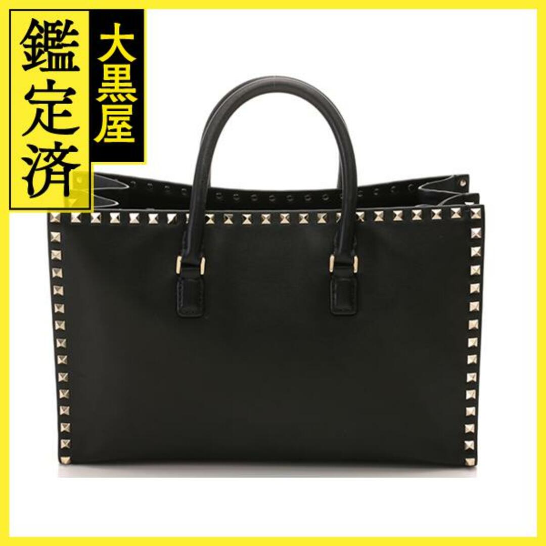 VALENTINO - Valentino ロックスタッズ トートバッグ ブラック レザー