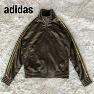 アディダス(adidas)のアディダスadidasトラックジャケット　ジャージ　ゴールド金色(ジャージ)