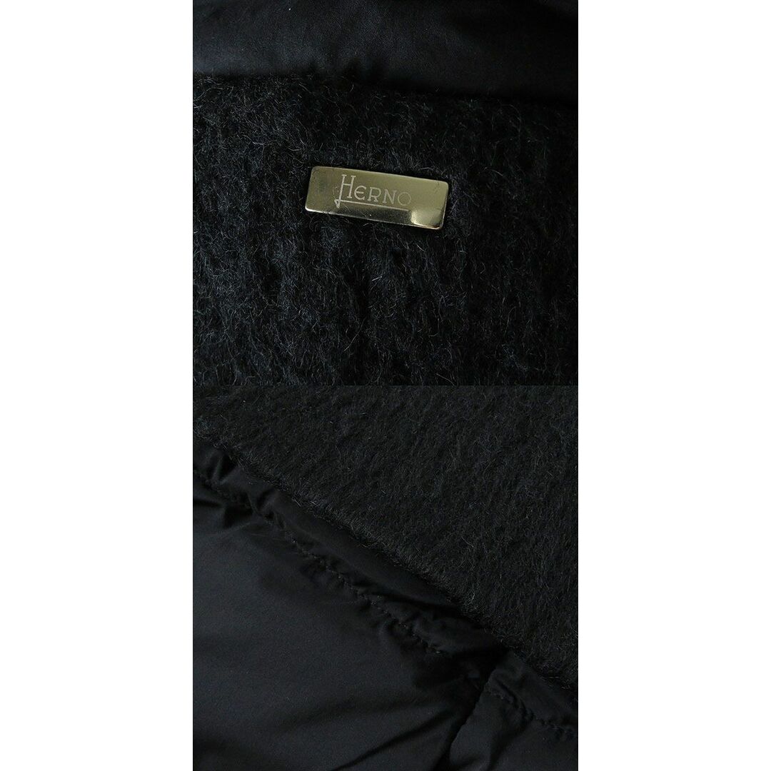 HERNO(ヘルノ)美品ノーカラー黒 40-