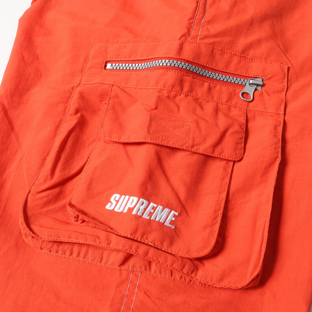 Supreme シュプリーム パンツ サイズ:L ブランドロゴ刺繍 ナイロン カーゴパンツ Nylon Cargo Pant 19SS ダークオレンジ  ボトムス ズボン カラーパンツ シンプル カジュアル ブランド【メンズ】【中古】【美品】