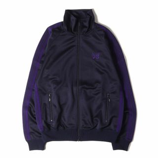 ニードルス(Needles)のNEEDLES ニードルズ ジャケット サイズ:S 23AW パピヨン刺繍 サイドライン トラック ジャケット Track Jacket-Poly Smooth NS244 ジャージ ネイビー 紺 トップス アウター ブルゾン カジュアル ブランド【メンズ】(ジャージ)