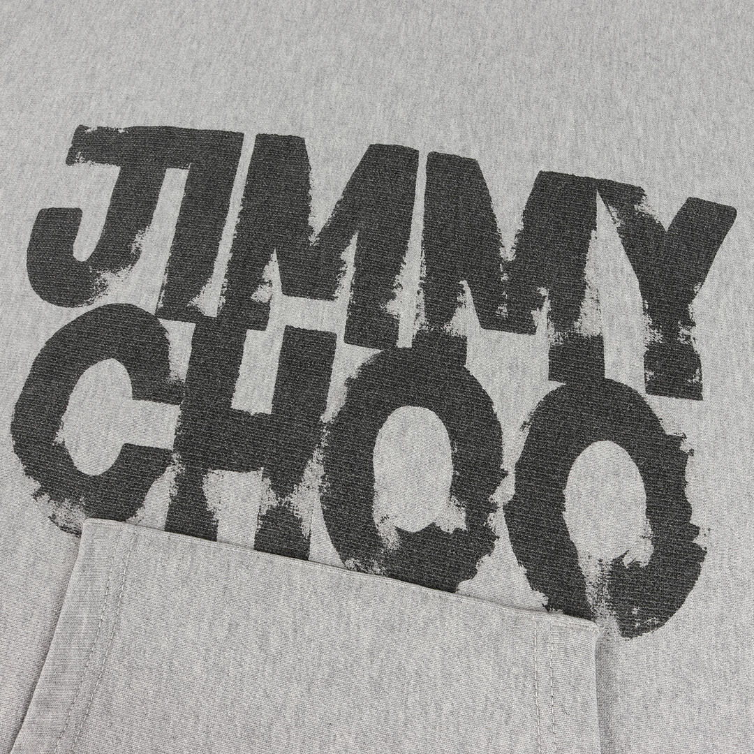 JIMMY CHOO(ジミーチュウ)のJIMMY CHOO ジミーチュウ パーカー サイズ:M ERIC HAZE 小木 POGGY 基史 ロゴ プリント スウェット パーカー / フーディ プルオーバー 21AW グレー トップス カットソー カジュアル ブランド イタリア製【メンズ】【中古】【美品】 メンズのトップス(パーカー)の商品写真