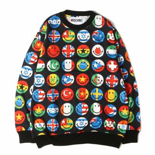 モスキーノ MOSCHINO デカロゴ入りマルチカラースウェット イタリア