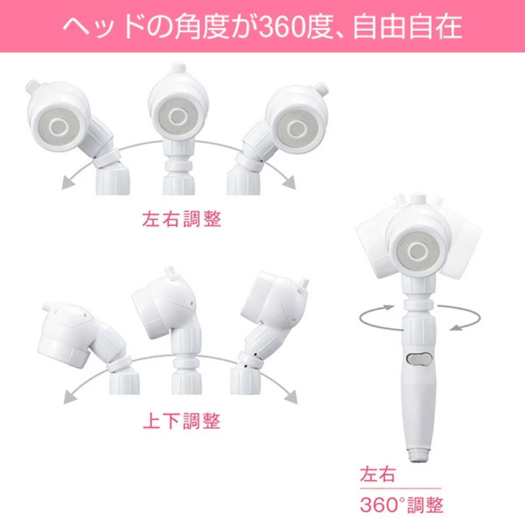 【値下げ】3Dアースシャワーヘッドスパ  シャワーヘッド 5